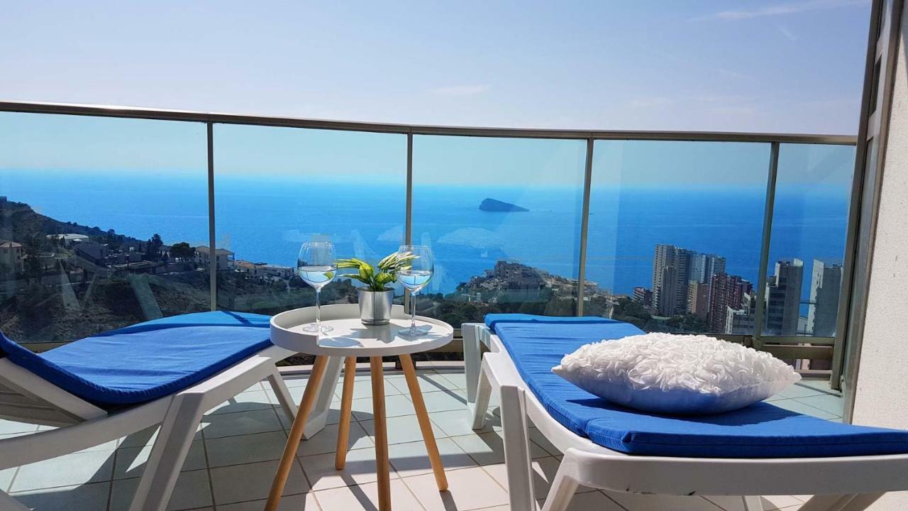 Highrise Apartment With Private Terrace & Sea Views - 34Th Floor Benidorm Bagian luar foto